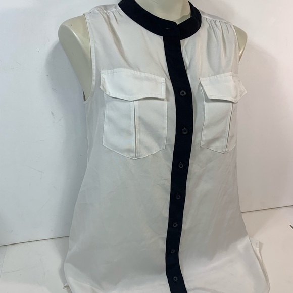 J Crew Sheer Sleeveless Blouse - Picture 2 of 6